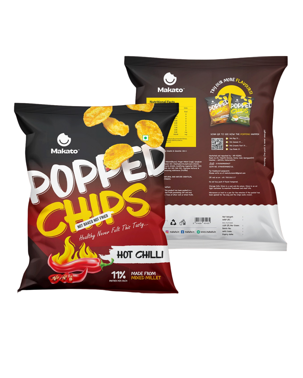 Hot Chilli Popped Chips