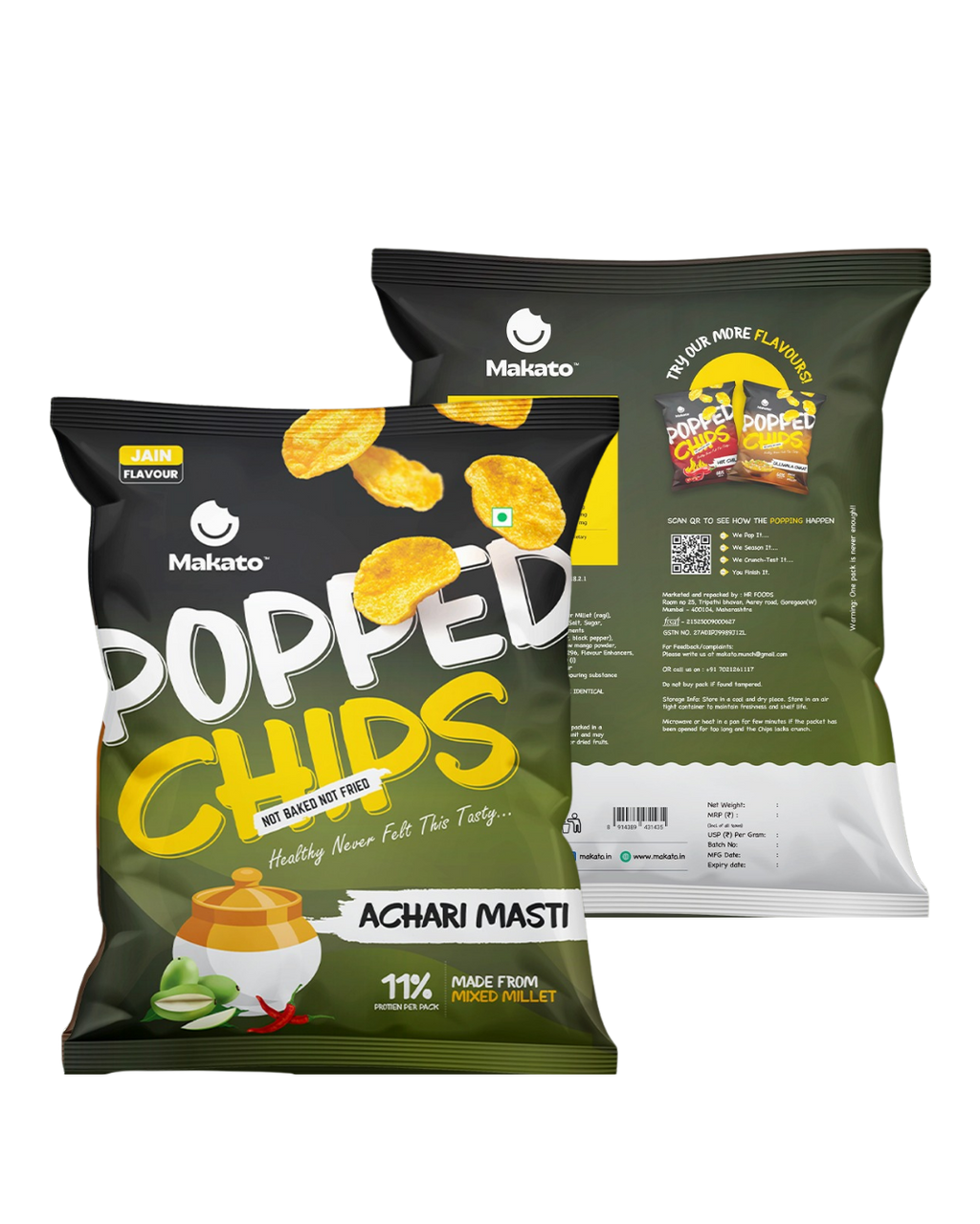 Achari Masti Popped Chips