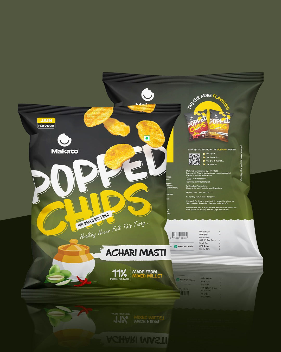 Achari Masti Popped Chips