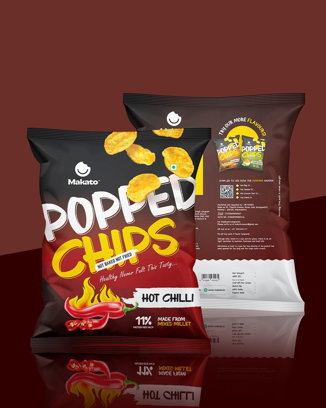 Hot Chilli Popped Chips