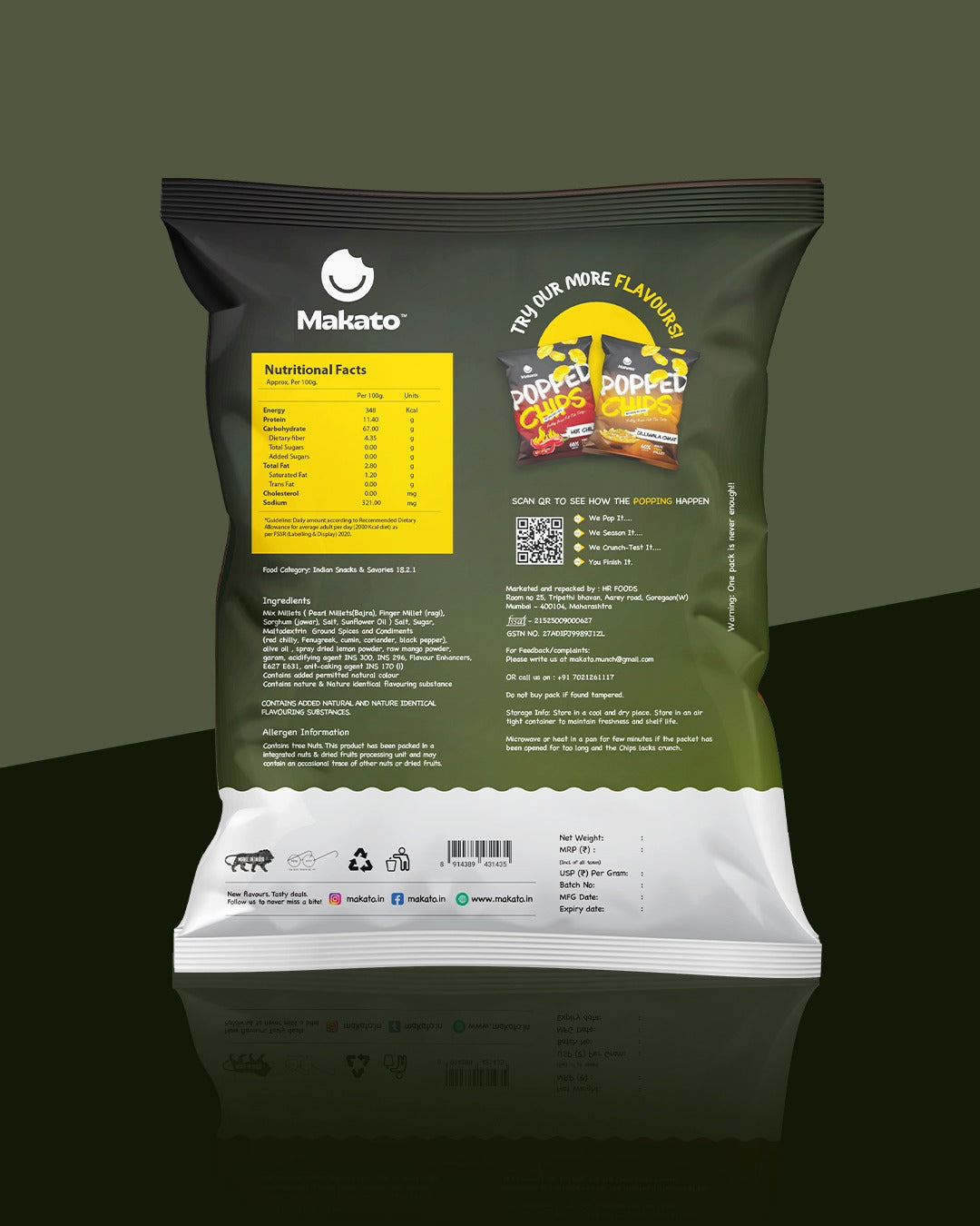 Achari Masti Popped Chips